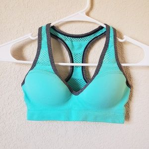 Victoria's Secret PINK Teal Push-Up Sports Bra